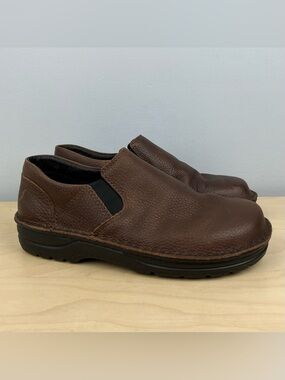 Naot Men’s Size 8.0 (W10) Eiger Brown Leather Slip On Loafer Shoes Clogs